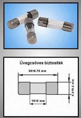 Üvegcsöves bizt.5x20mm 1.6A lomha