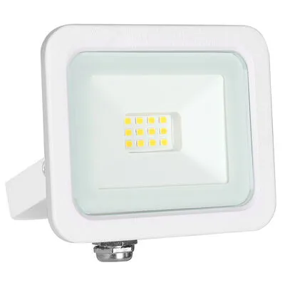 LED fényvető/reflektor 10W 4000K 900lm fehér, lapos kivitel, előtét nélkül