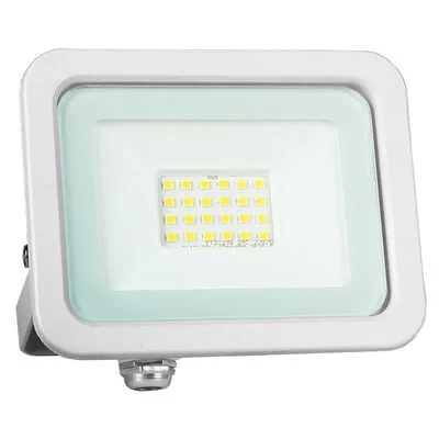 LED fényvető/reflektor 20W 4000K 1600lm fehér, lapos kivitel, előtét nélkül